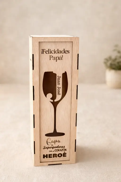 Botellero Personalizado de madera