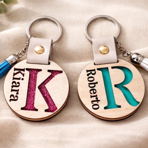 Llavero de madera personalizado Modelo Chic