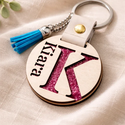 Llavero de madera personalizado Modelo Chic