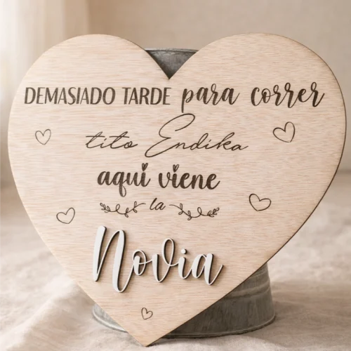 Cartel Aqui viene la novia