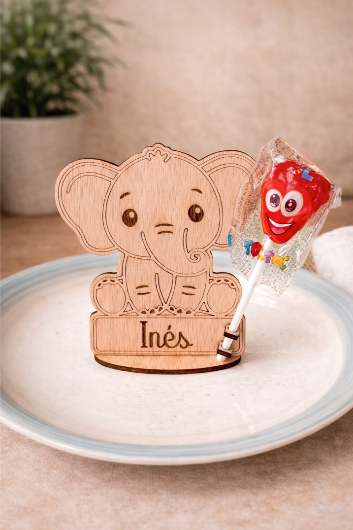 Marcasitios infantiles de animales personalizados