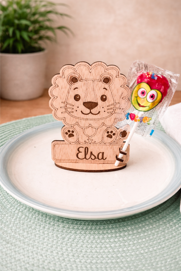 Marcasitios infantiles de animales personalizados