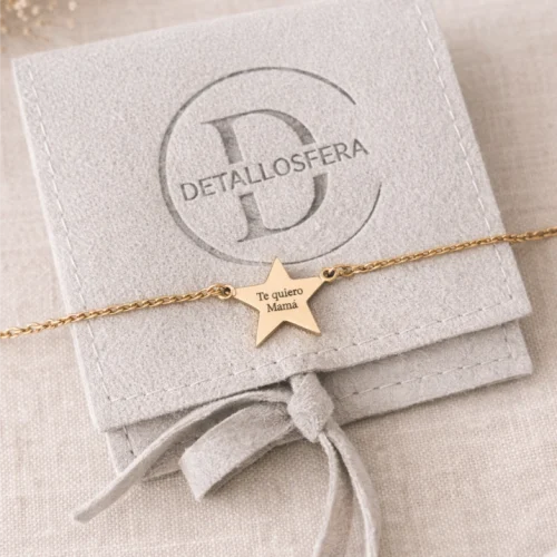 Pulsera Estrella personalizada de acero inoxidable