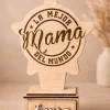 Trofeo de Madera para Mamá