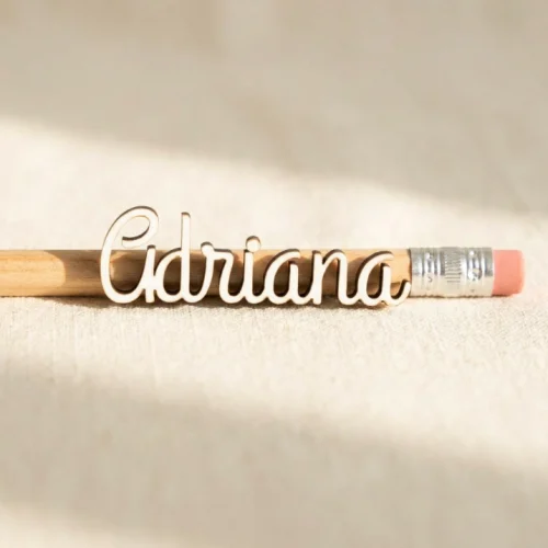 Lápices con nombre de madera personalizados