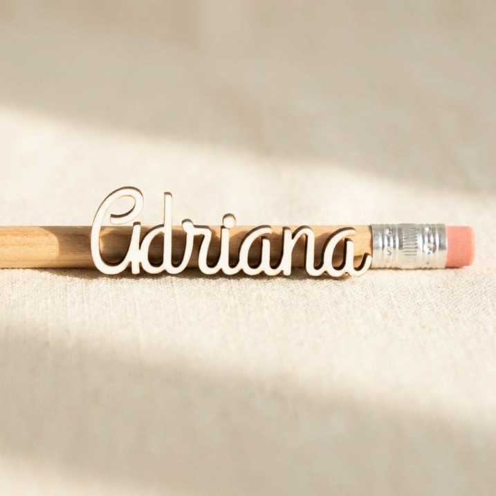 Lápices con nombre de madera personalizados