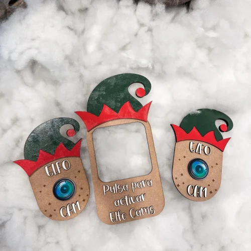 Set Navidad Timbre y 2 Elfocam