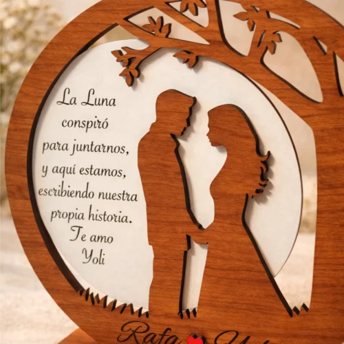 Adorno Personalizado San Valentin Pareja Luna