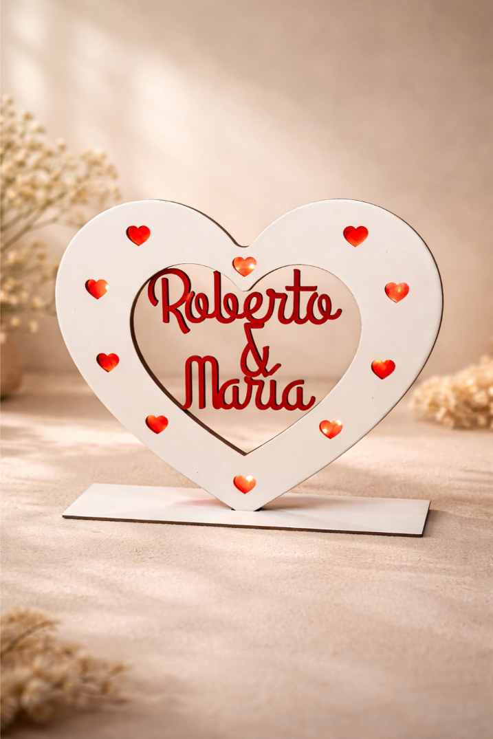 Corazón Personalizado con LED