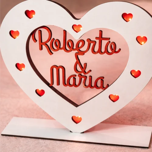 Corazón Personalizado con LED