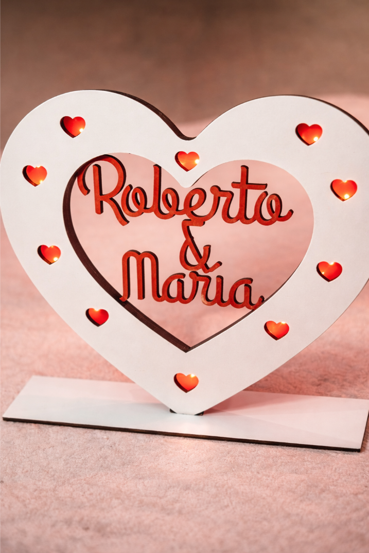 Corazón Personalizado con LED