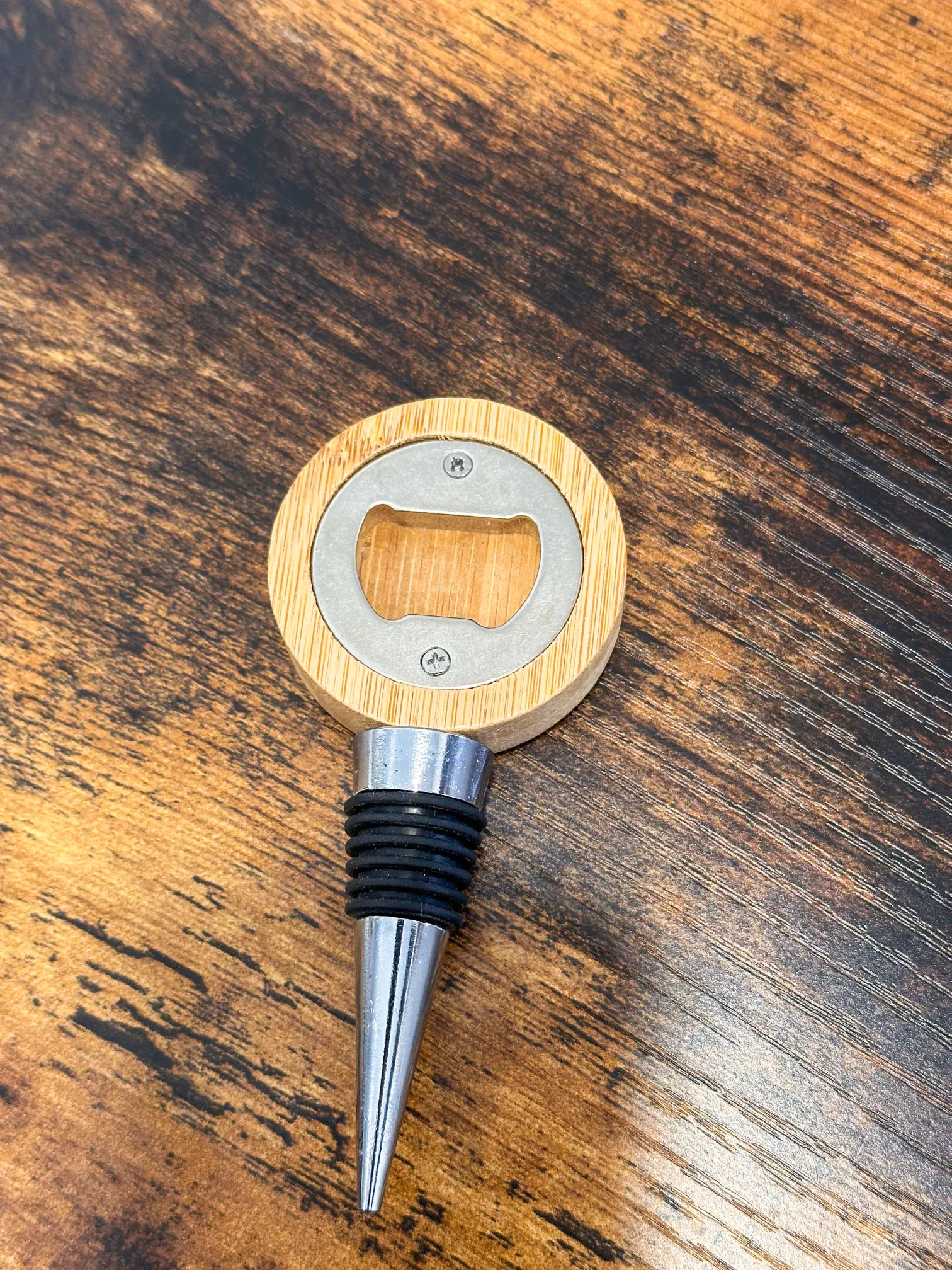 Tapón Abridor de Vino personalizado: Regalo para bodas, comuniones, bautizos