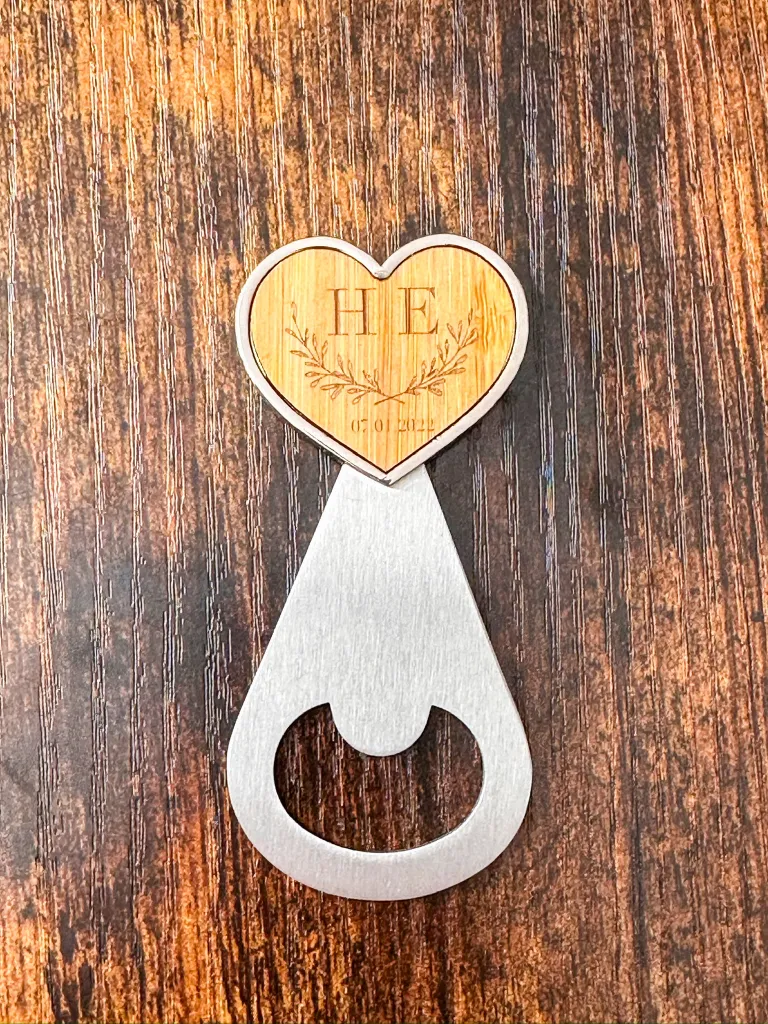 abrebotellas corazón personalizado