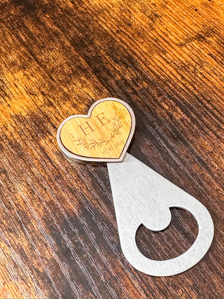 abrebotellas corazón personalizado