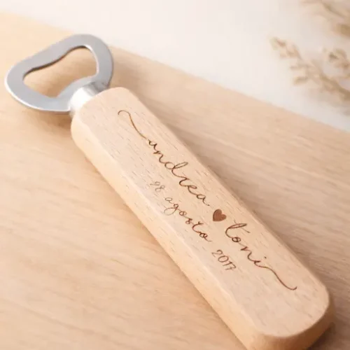 Abrebotellas con Mango de Madera Personalizado