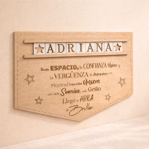 Cartel de Madera para Negocios Personalizado