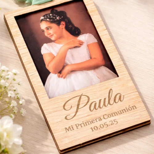 Portafotos para comunión y bautizo