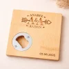 Posavasos Abridor de Madera Personalizado