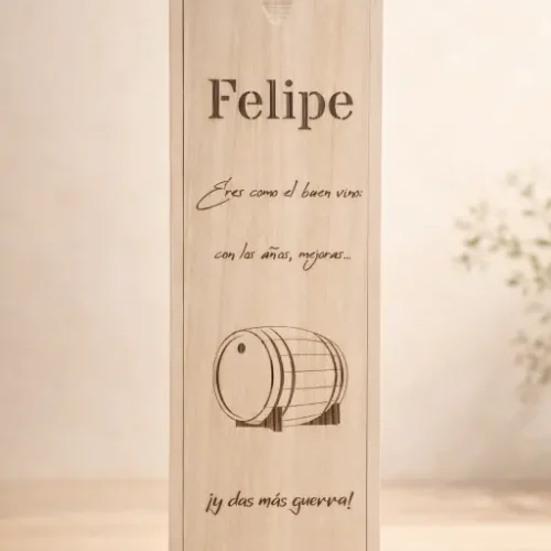 Caja botellero personalizado