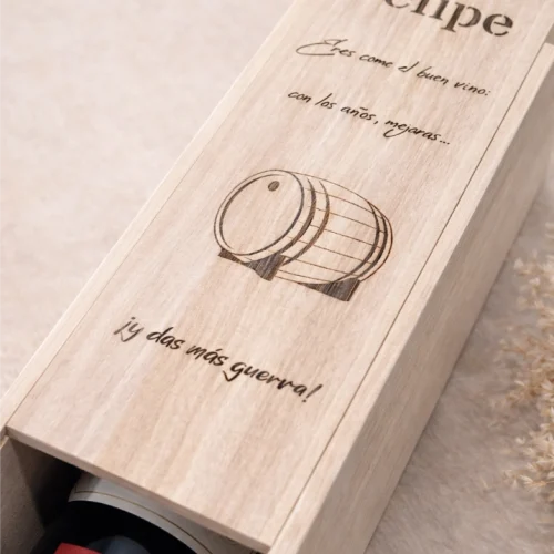 Caja botellero personalizado