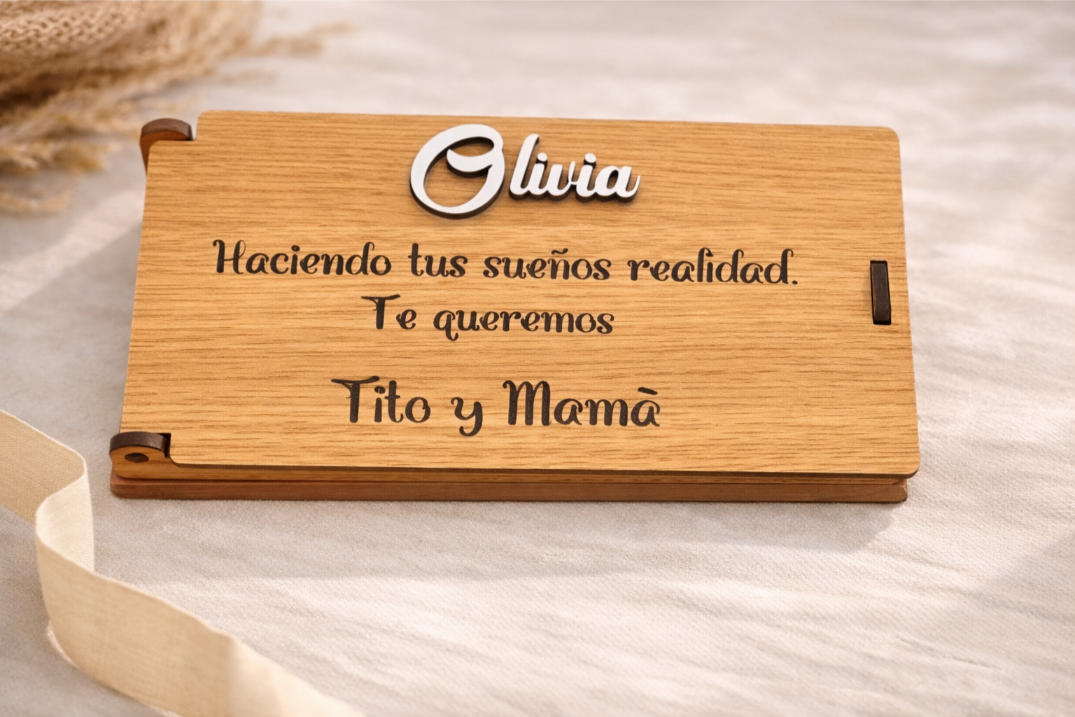 Caja regalo personalizada para entradas