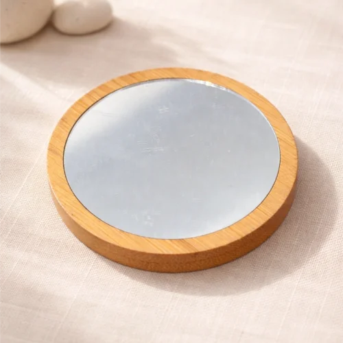 Espejo personalizado de bambú