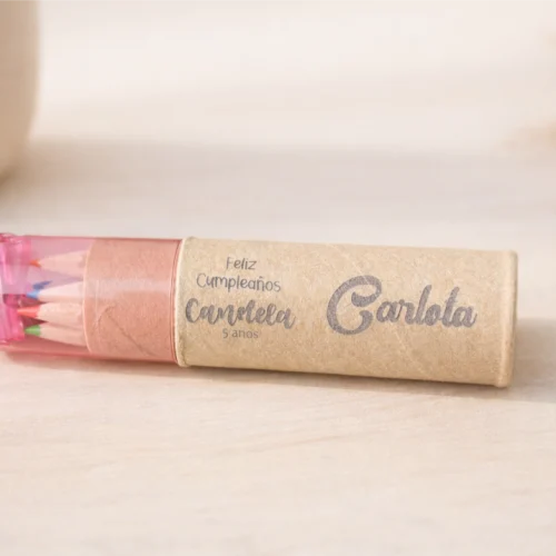 Cilindro de pinturas y sacapuntas personalizado