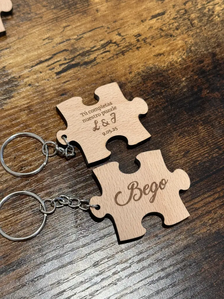Llavero pieza de puzzle personalizado