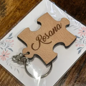 Llavero pieza de puzzle personalizado