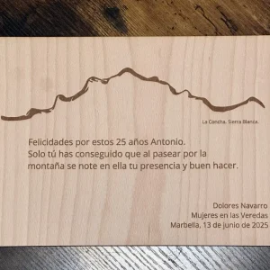 placa conmemorativa personalizada