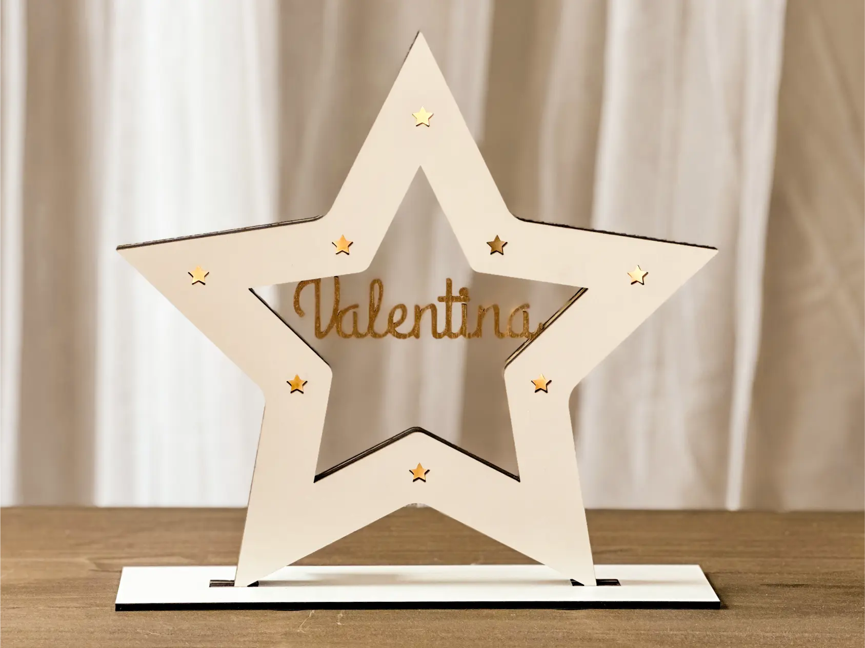 Lámpara LED estrella personalizada