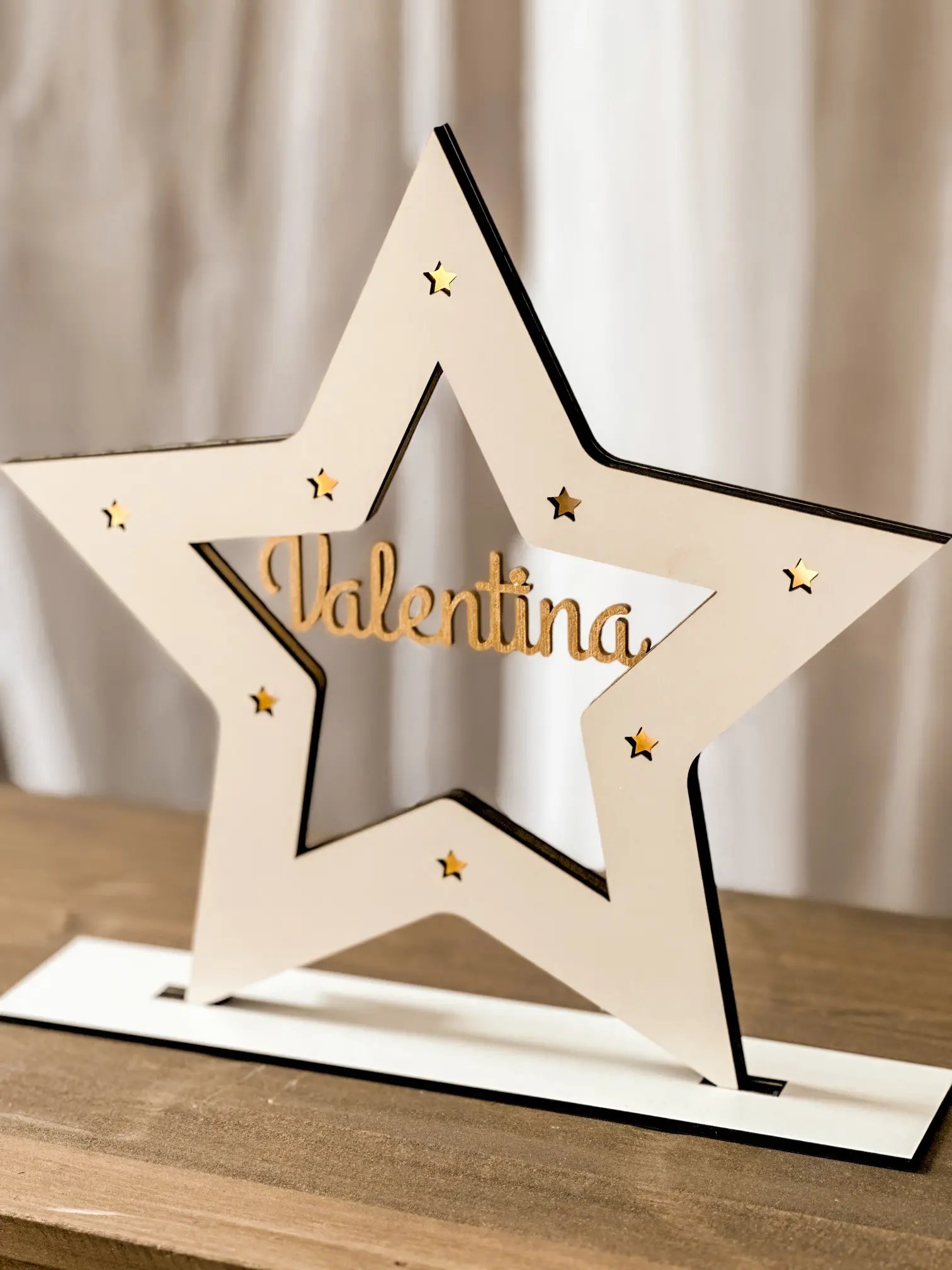 Lámpara LED estrella personalizada