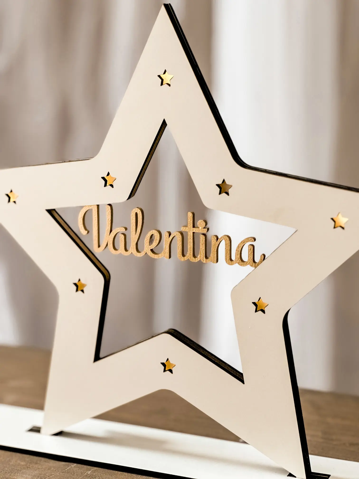 Lámpara LED estrella personalizada