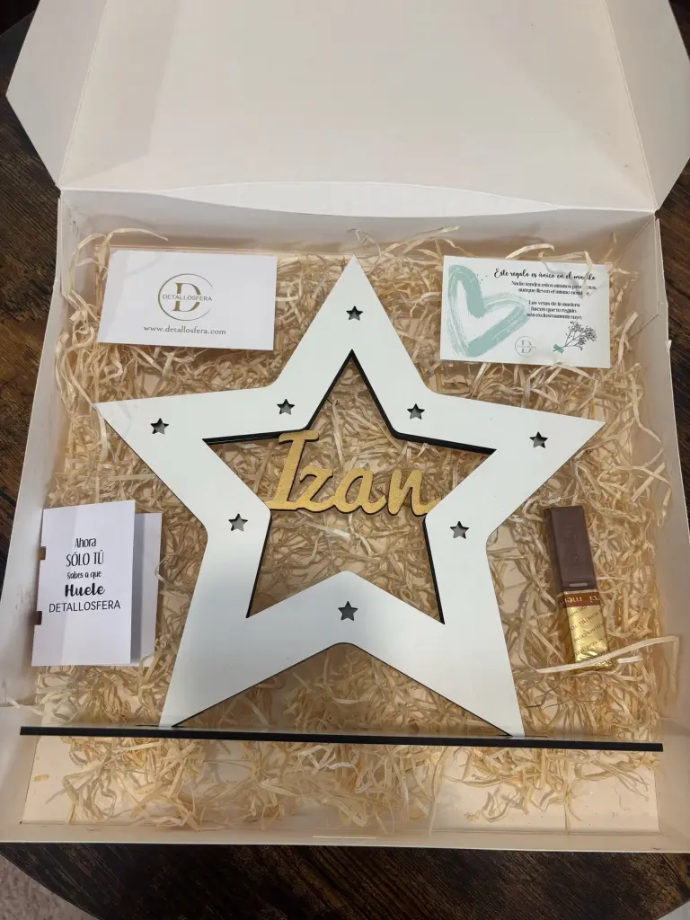 Lámpara LED estrella personalizada