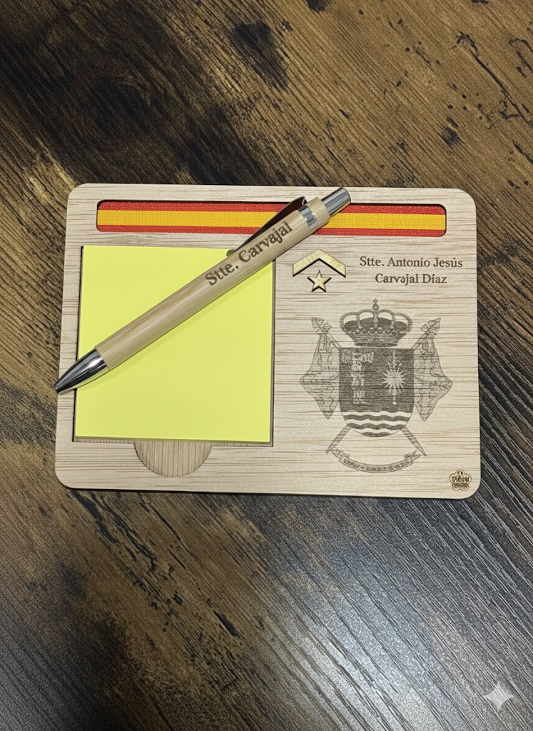 set de notas militar personalizado