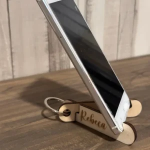 Llavero doble soporte móvil personalizado