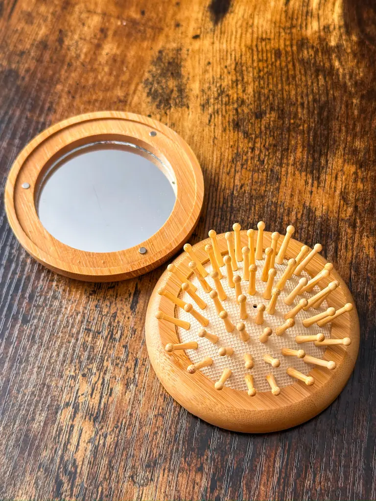 Peine con espejo de bolsillo personalizado