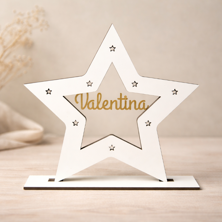 Lámpara LED estrella personalizada