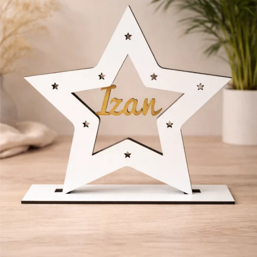 Lámpara LED estrella personalizada