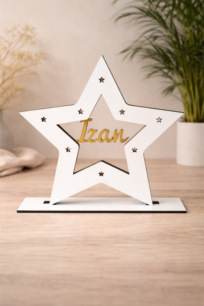 Lámpara LED estrella personalizada