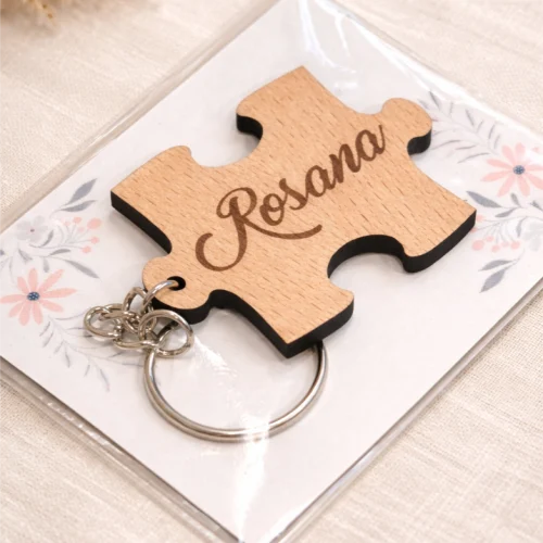Llavero pieza de puzzle personalizado