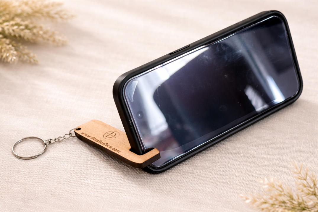 Llavero simple soporte móvil personalizado
