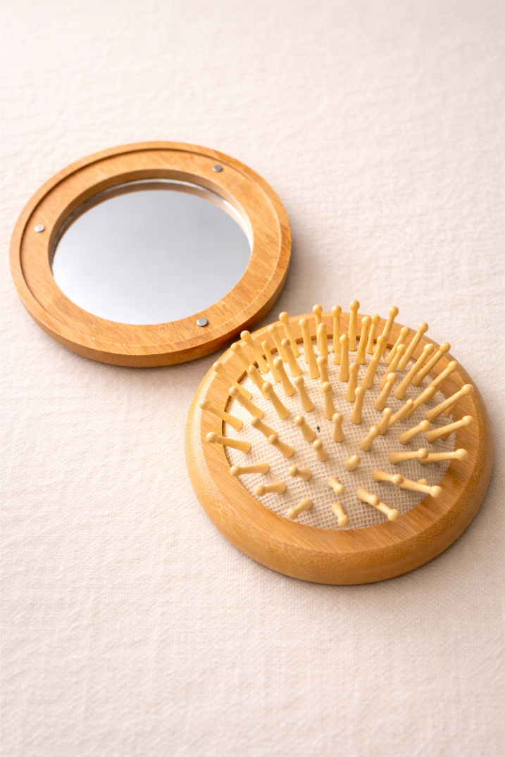 Peine con espejo de bolsillo personalizado