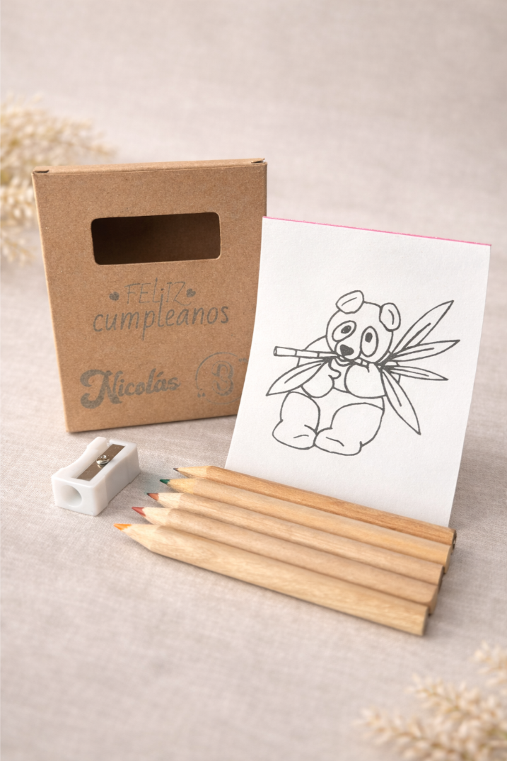 Set de pinturas para colorear personalizado