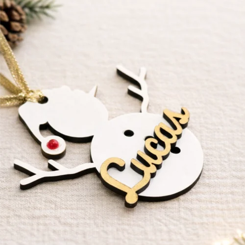 Bola Muñeco de Nieve Personalizada