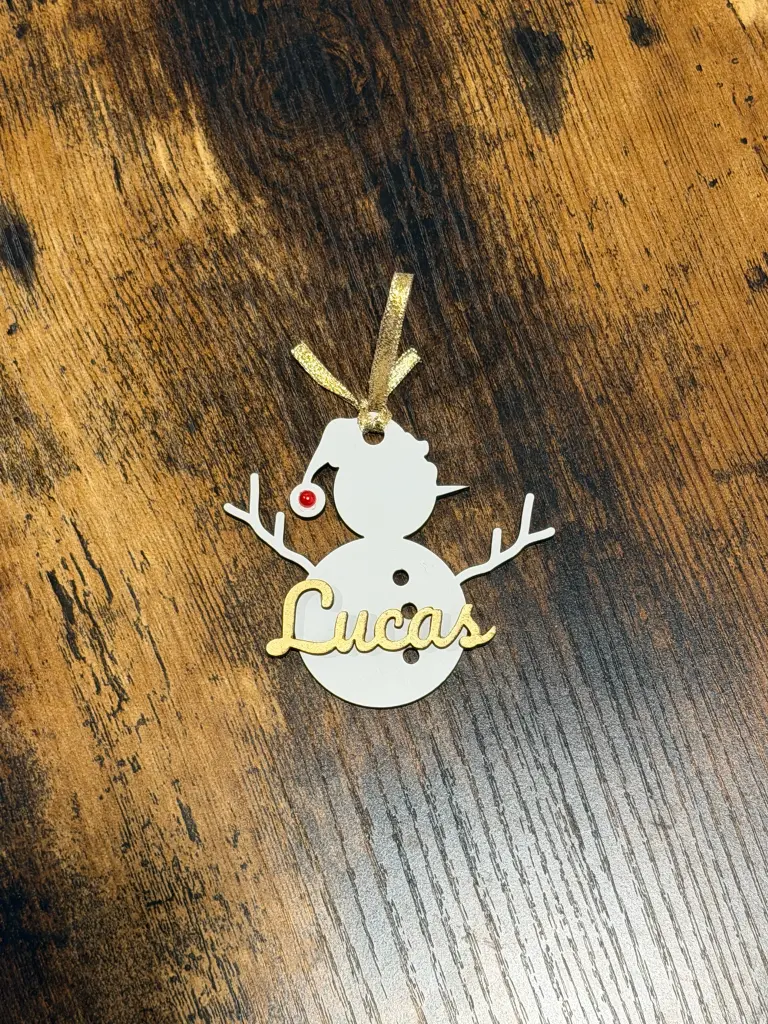 Bola muñeco de nieve personalizada