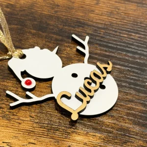 Bola Muñeco de Nieve Personalizada