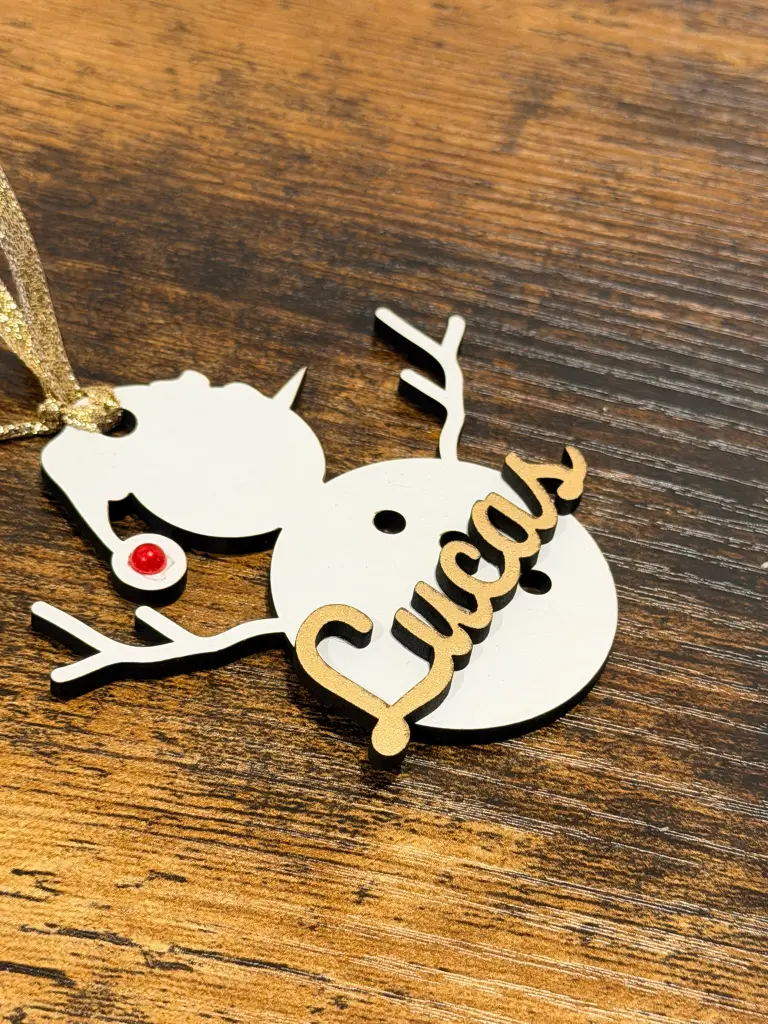 Bola Muñeco de Nieve Personalizada