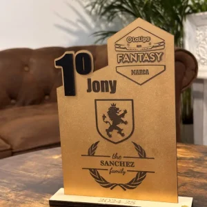 rofeo de madera personalizado