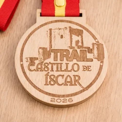 medalla de madera personalizada